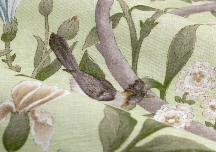 Porcelain Garden Pencil Pleat, Sage - Ready Made Curtains - Image 4